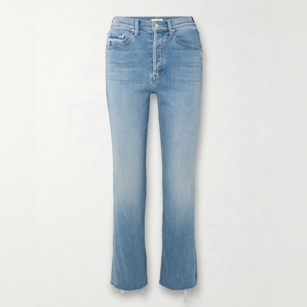 MOTHER - The Tripper Ankle Fray high-rise straight-leg jeans - Size 24
